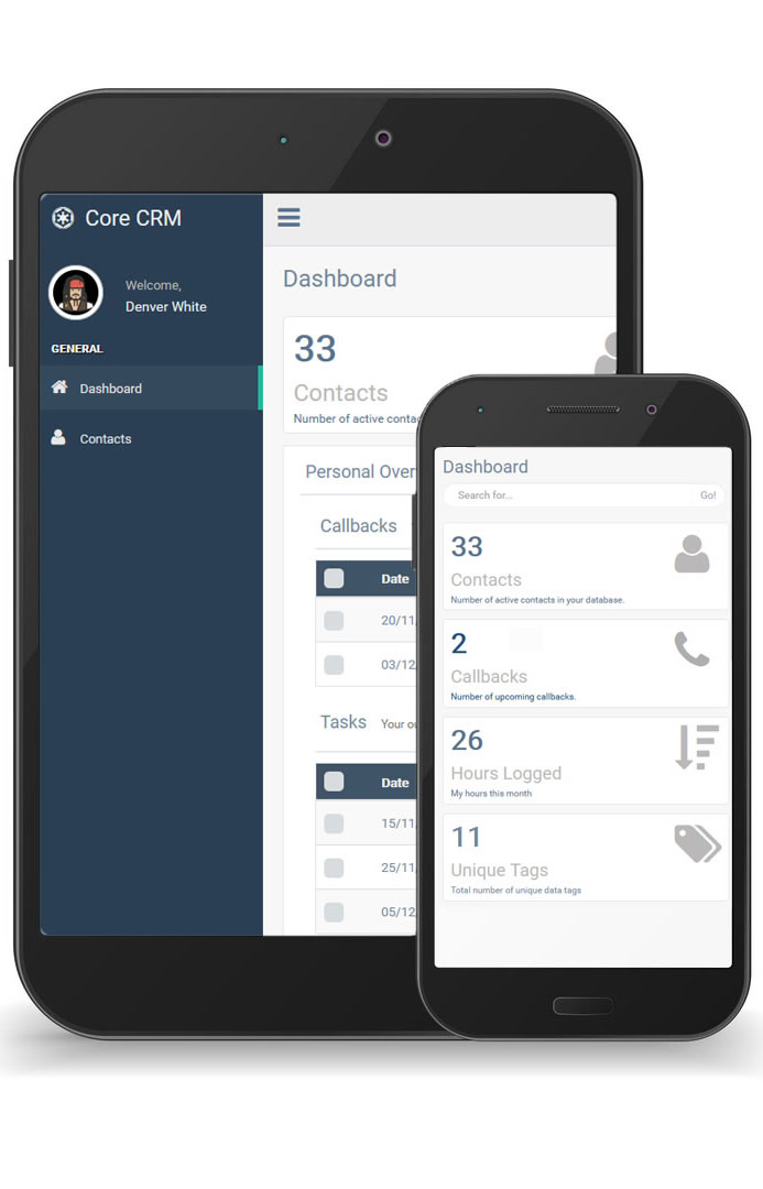 core on the phone
